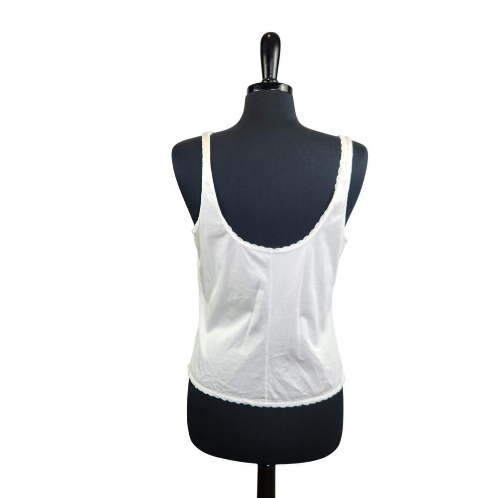 Vintage Warner's Camisole Lingerie Top Lace Trim Faux Pearl Romantic Coquette - Picture 4 of 6